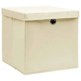 vidaxl-pudla-z-pokrywami-10-szt-kremowe-32x32x32-cm-tkanina