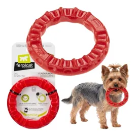 gryzak-dla-psa-ferplast-smile-ring-s-czerwony-pierscien-dentystyczny-mocny