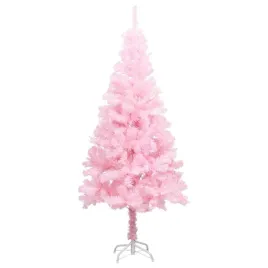 vidaxl-sztuczna-choinka-z-lampkami-i-bombkami-rozowa-180-cm-pvc