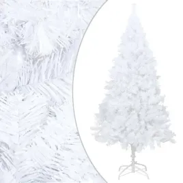 vidaxl-sztuczna-choinka-z-lampkami-i-bombkami-biala-150-cm-pvc
