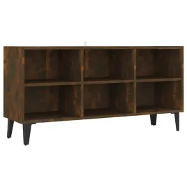 vidaxl-szafka-tv-metalowe-nozki-przydymiony-dab-1035x30x50-cm