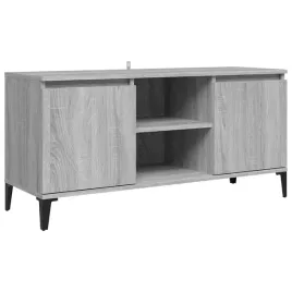 vidaxl-szafka-tv-metalowe-nozki-szary-dab-sonoma-1035x35x50-cm