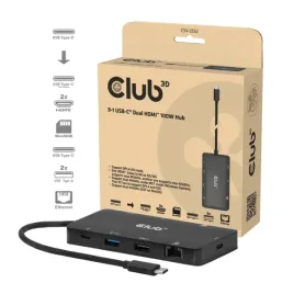 club3d-csv-2552-huby-i-koncentratory-usb-type-c-5000-mbit-s-czarny