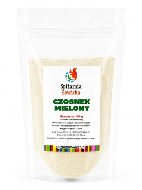 Czosnek mielony 100g - wysoka jakość