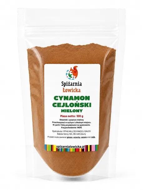 Cynamon cejloński mielony 100g - wysoka jakość