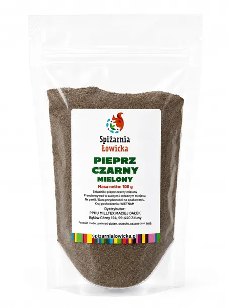 Pieprz czarny mielony 100g - wysoka jakość