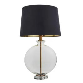 materialowa-lampka-nocna-gideon-90559-szklana-przezroczysty-czarny-mosiadz