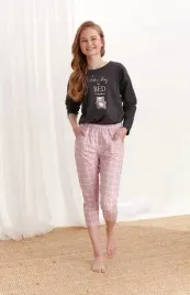 pizama-taro-2333-molly-aw20-146-melanz-szaro-czarny