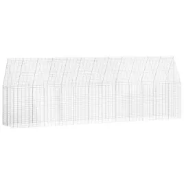 klatka-dla-kur-2-pcs-srebrny-600-x-100-x-210-cm