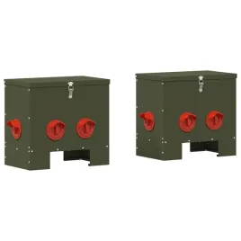 karmnik-dla-kur-2-pcs-zielony-oliwkowy-405-x-25-x-38-cm