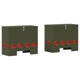 karmnik-dla-kur-2-pcs-zielony-oliwkowy-605-x-29-x-51-cm