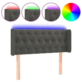 vidaxl-zaglowek-do-lozka-z-led-ciemnoszary-93x16x78-88-cm-aksamit