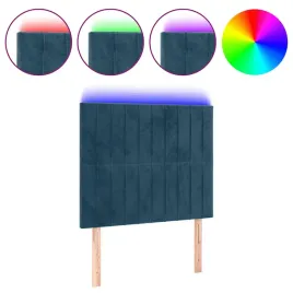 vidaxl-zaglowek-do-lozka-z-led-ciemnoniebieski-90x5x118-128-cm