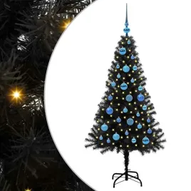 stozkowe-drzewko-swiateczne-z-pvc-z-oswietleniem-led-150-cm-czarne