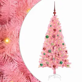stozkowe-drzewko-swiateczne-z-pvc-z-oswietleniem-led-rozowe-150-cm