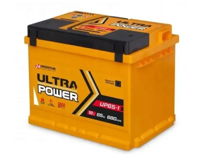 Akumulator ukraiński 65Ah mocny rozruch 680A! Nowa produkcja Ultra Power