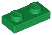 lego-3023-zielony-302328-plytka-1x2-1-szt-nowy