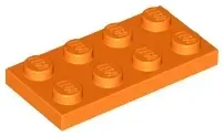 lego-3020-pomaranczowy-4158355-plytka-2x4-1-szt-nowy