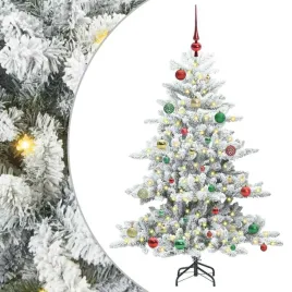 sztuczna-choinka-na-zawiasach-150-cm-z-dekoracyjnymi-lampkami-led-w-kolorze