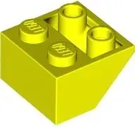 lego-3660-fluor-zolty-skos-odwrocony-45-2x2-1-szt-nowy