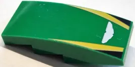 lego-93606pb206-zielony-skos-zakrzywiony-zdobiony-1-szt-nowy