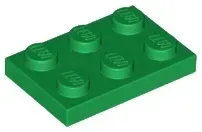 lego-3021-zielony-302128-plytka-2x3-1-szt-nowy
