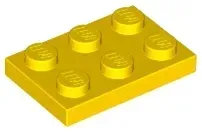 lego-3021-zolty-302124-plytka-2x3-1-szt-nowy