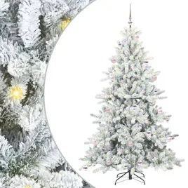 sztuczna-choinka-na-zawiasach-210-cm-z-dekoracyjnymi-lampkami-led-bialy