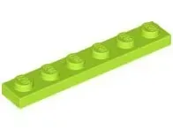 lego-3666-limonkowy-4534665-plytka-1x6-1-szt-nowy