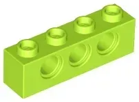 lego-3701-limonkowy-6132373-technic-klocek-1x4-1-szt-nowy