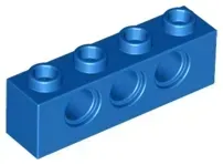 lego-3701-niebieski-370123-technic-klocek-1x4-1-szt-nowy