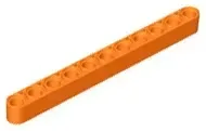lego-32525-pomaranczowy-6135085-technic-belka-1x11-1-szt-nowy