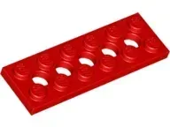 lego-32001-czerwony-4582843-technic-plytka-2x6-1-szt-nowy