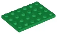 lego-3032-zielony-4116671-plytka-4x6-1-szt-nowy