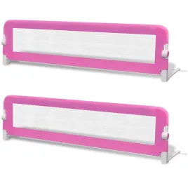 vidaxl-barierki-do-lozeczka-dzieciecego-2-szt-rozowe-150x42-cm