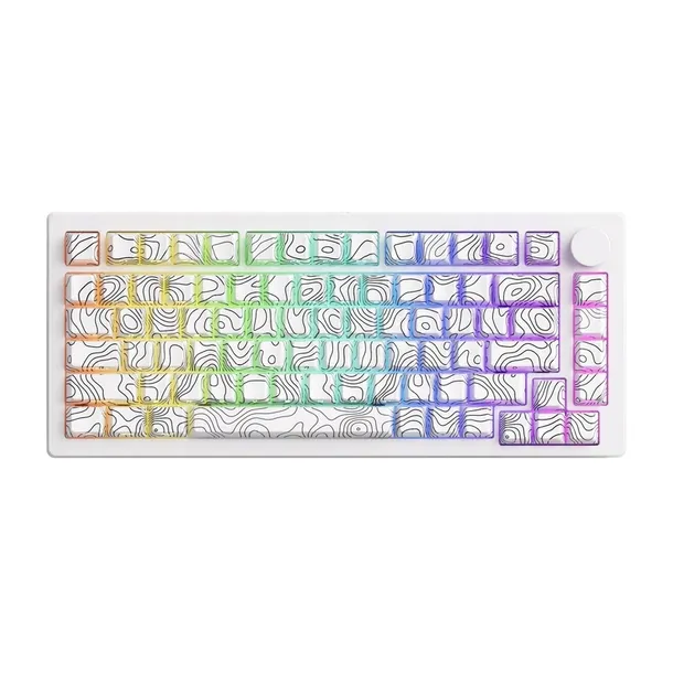 Klawiatura Mechaniczna Akko x MonsGeek M1 V5 Contour White Aluminium Piano