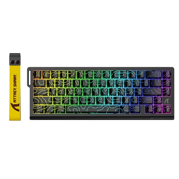 Klawiatura Magnetyczna Attack Shark X68 HE RGB 70% Magnetic Switch + PASEK