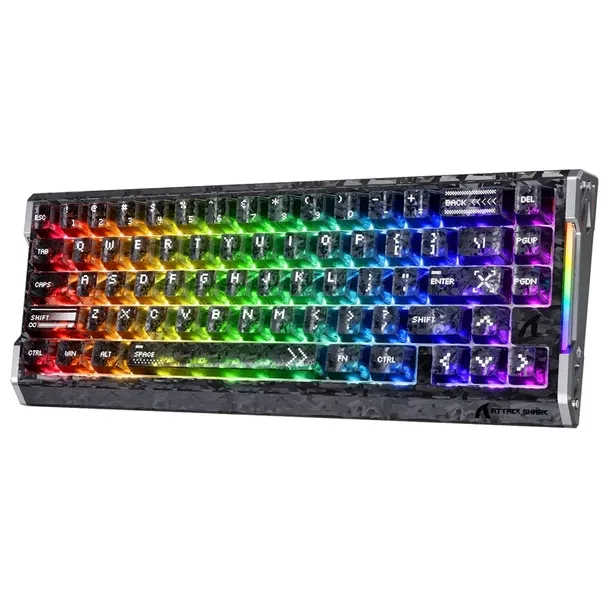 Klawiatura Magnetyczna Attack Shark R68 HE Carbon Fiber Rapid Ink 8000Hz