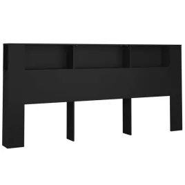 vidaxl-wezglowie-lozka-z-polkami-czarne-220x185x1045-cm