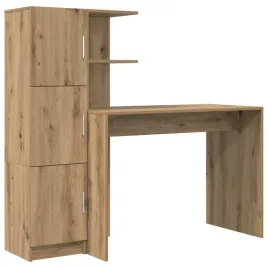 biurko-minimalistyczne-z-szafka-i-polkami-w-kolorze-dab-rzemieslniczy