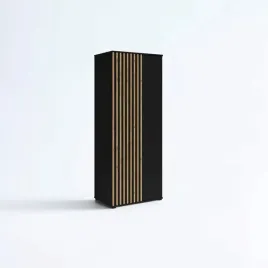 szafa-otwierana-z-lamelami-dwudrzwiowa-80cm-x-200cm-czarna-lamele-wotan