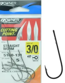 nr-3-0-haczyk-owner-straight-worm-5100-czarne-dlugie