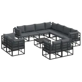 zestaw-sof-na-ogrod-z-poduszka-12-pcs-czarny-aluminium