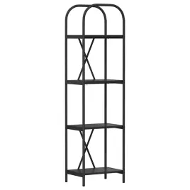 polka-na-ksiazki-czarny-dab-40-x-30-x-146-cm
