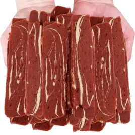 przysmak-przekaska-dla-psa-miekkie-paski-z-wolowina-885percent-hauandmiau-500g