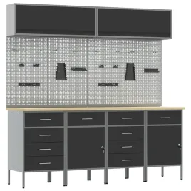 zestaw-szafek-roboczych-z-szuflada-z-blokada-10-szt-czarny