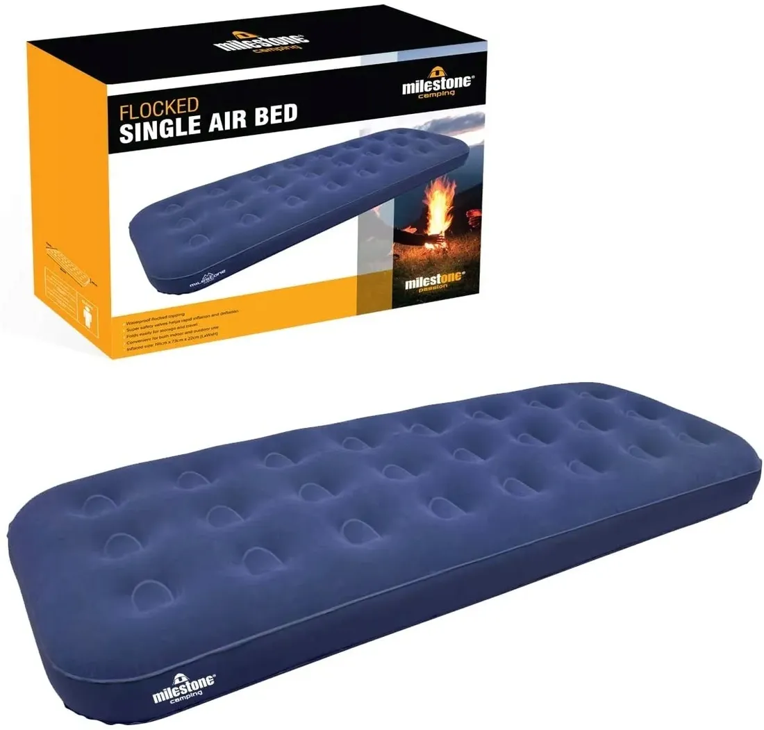 materac-milestone-camping-niebieski-stan-nowy