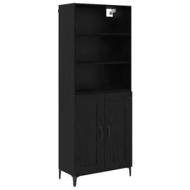 elegancki-highboard-w-czarnym-debie-z-regulowanymi-polkami-i-zelaznymi