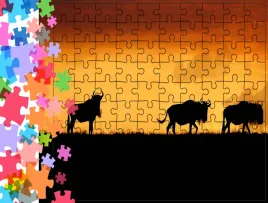 puzzle-tradycyjne-zwierzeta-antylopa-gnu-producent