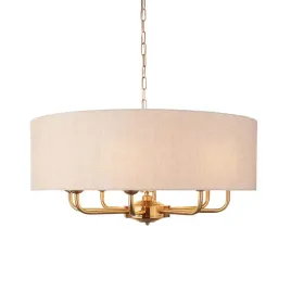okragla-lampa-wiszaca-highclere-110727-materialowa-mosiadz-bezowy